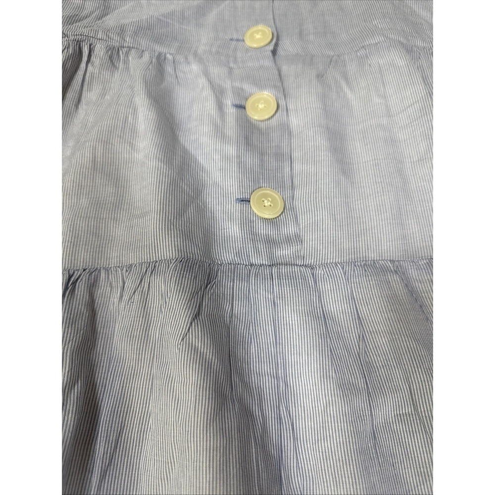 Madewell Dress Womens Size 8 Blue Midi‎ Cotton Boho Prairie Lined Sleeveless - Picture 8 of 8